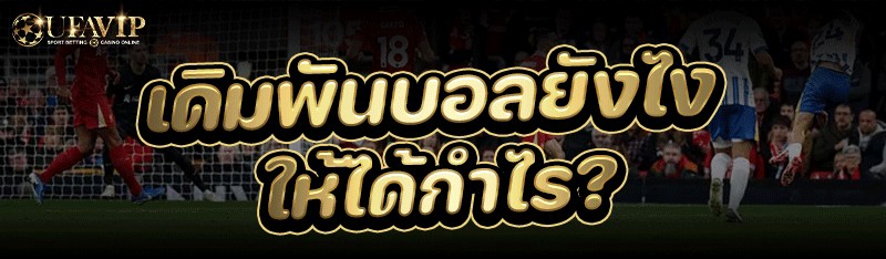เดิมพันบอล ยังไงให้ได้กำไร?