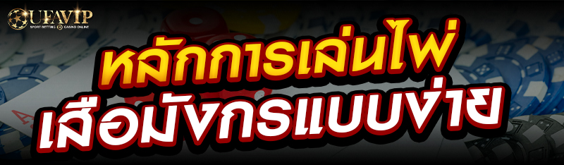 หลักการเล่นไพ่เสือมังกรแบบง่าย