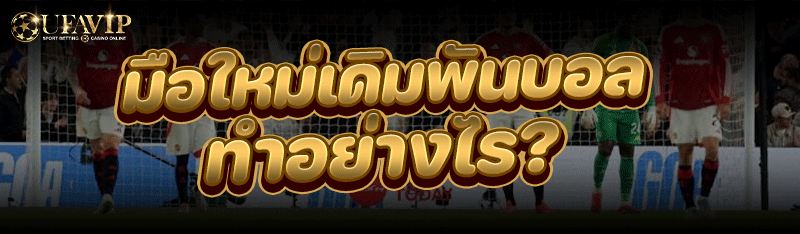 มือใหม่ เดิมพันบอล ทำอย่างไร?